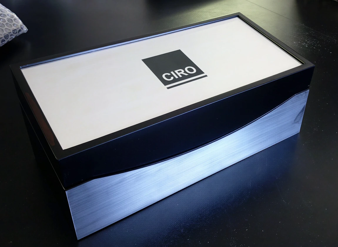 Acrylic coffee and tea caddy display — Perspex® organiser