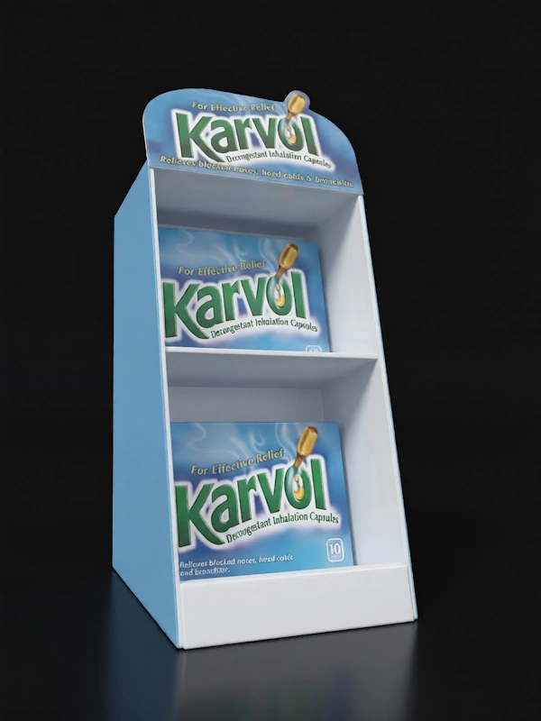 Pharmacy display countertop stands retail merchandising