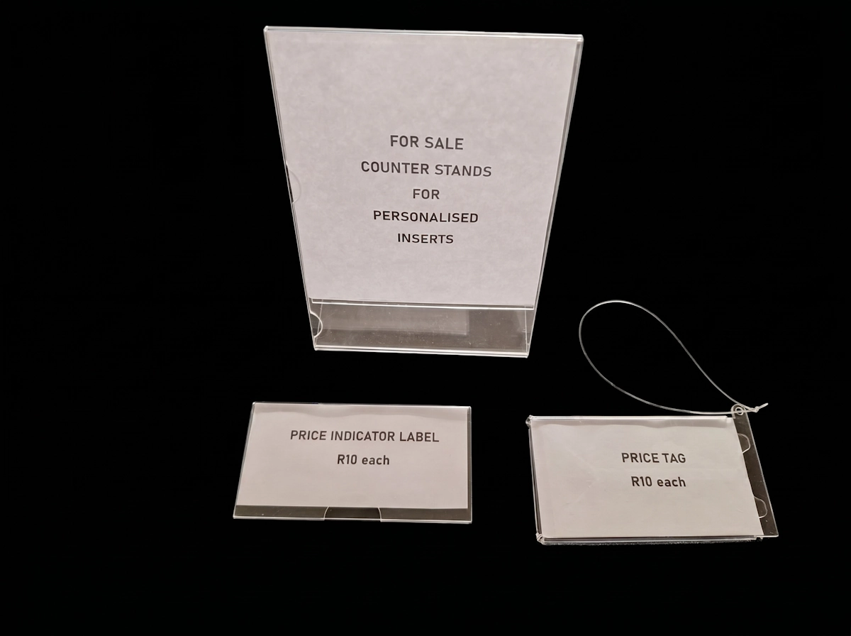 Special goods promotion — acrylic price indicators