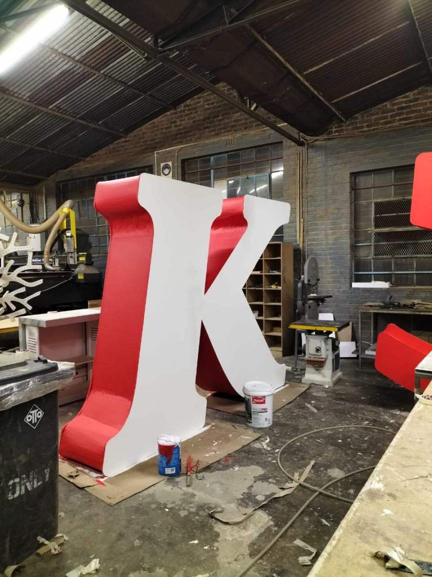 Bespoke 3D signage manufactured in Johannesburg