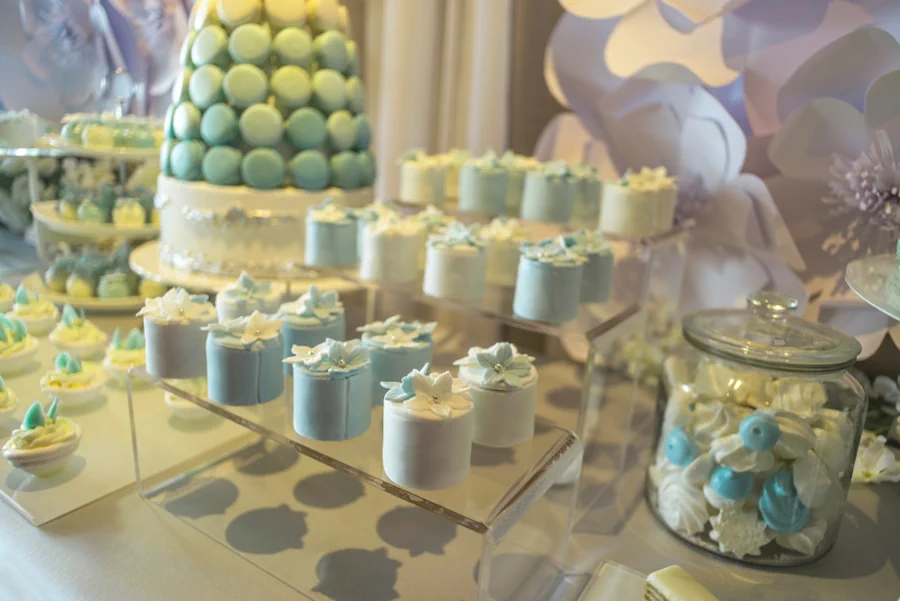 Tiered acrylic cake stand risers for small cupcakes — each level is a riser, custom-made by Moriah Plastics in Johannesburg
